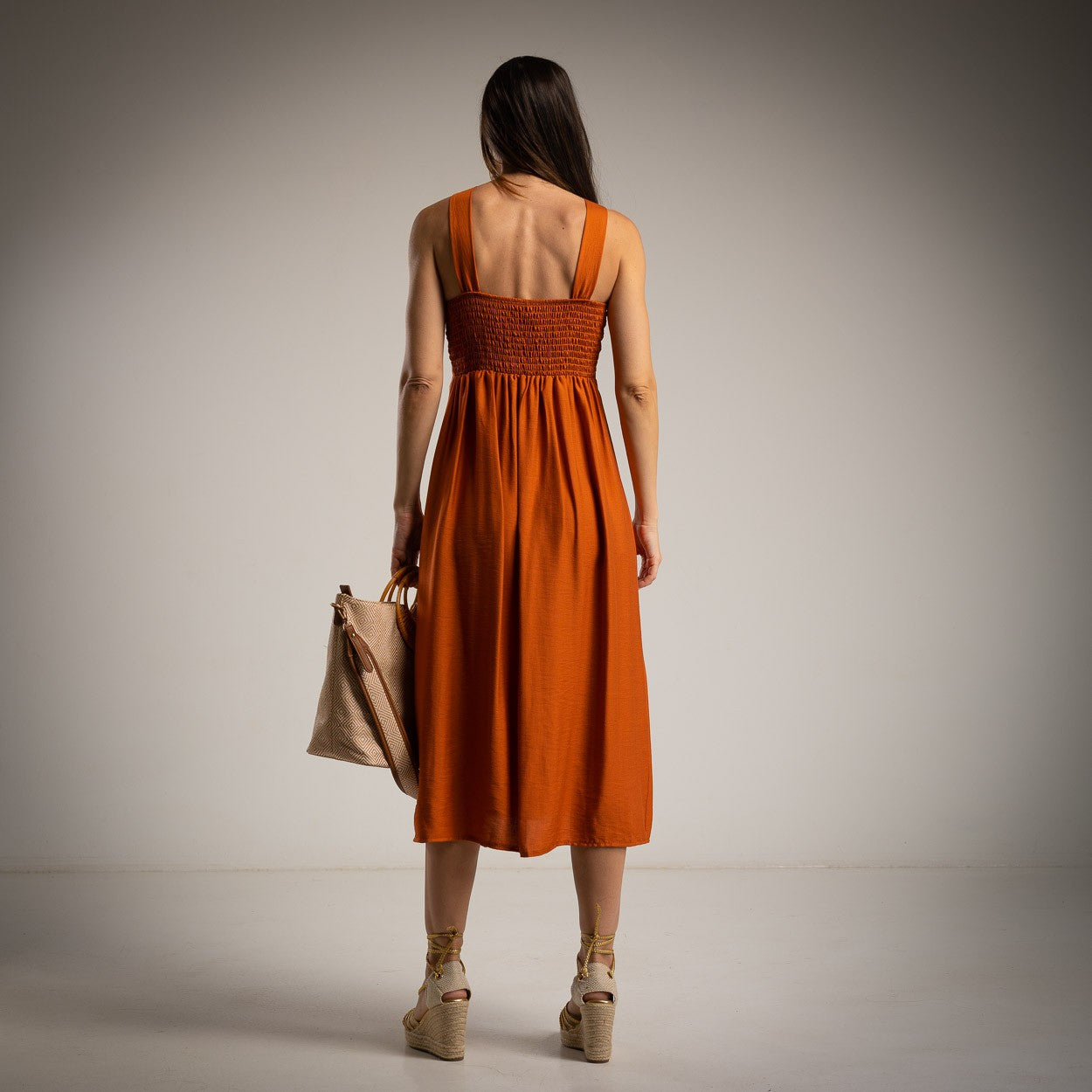 ALBA DRESS RUST
