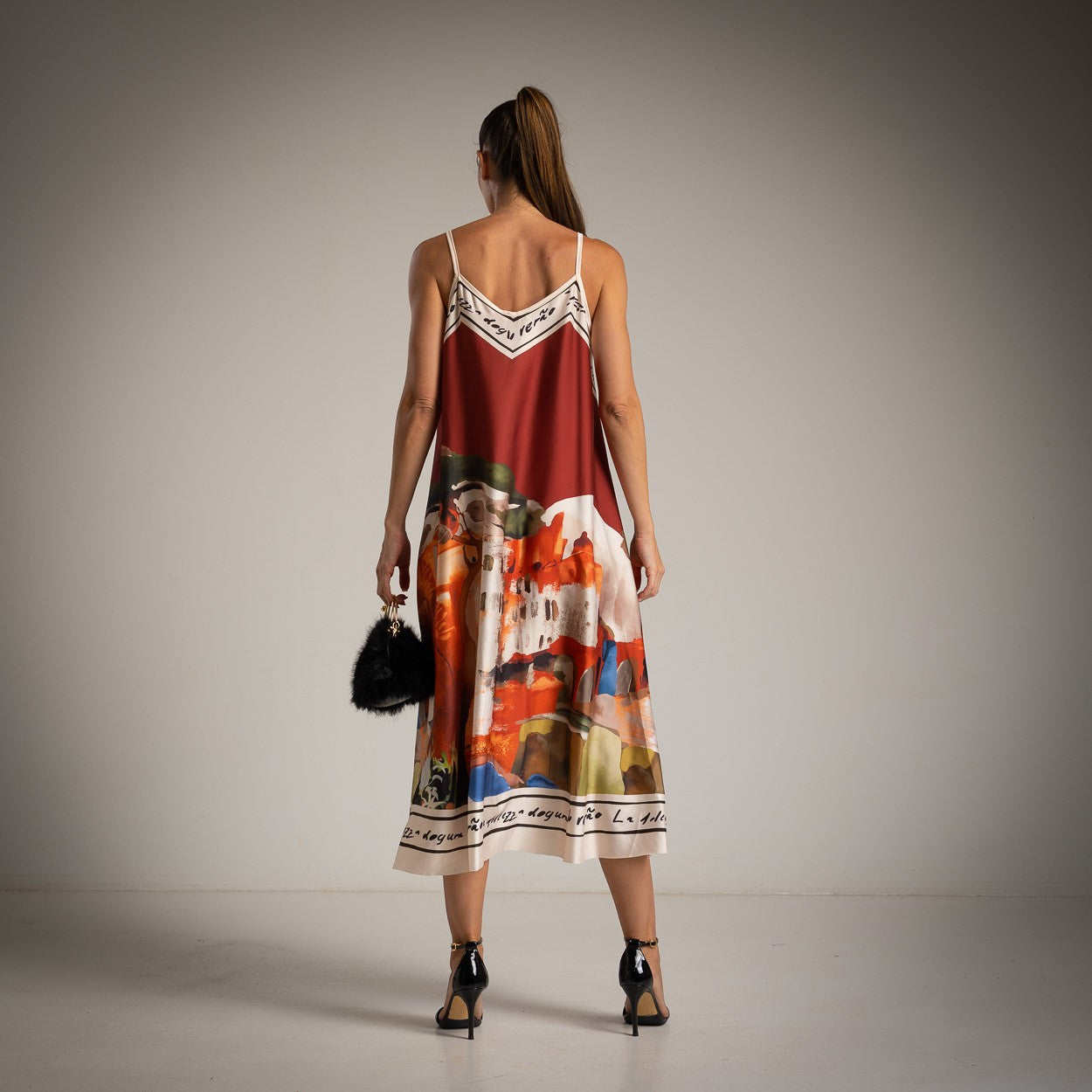 PALERMO DRESS BURGUNDY