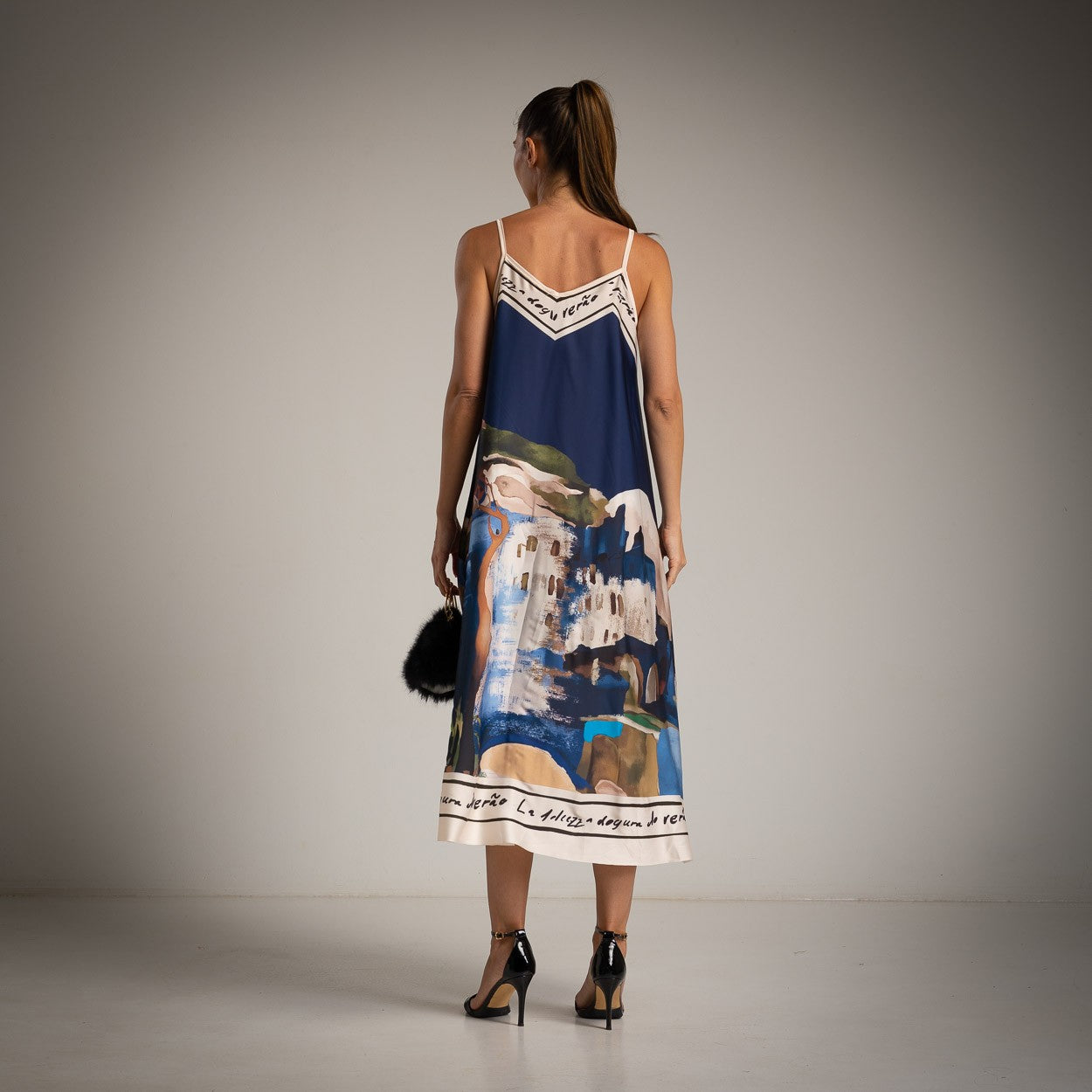 PALERMO DRESS NAVY BLUE