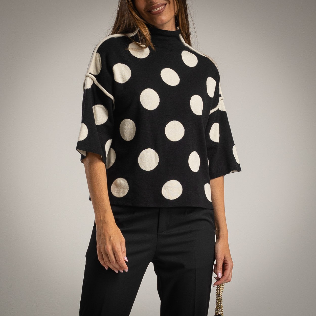 ALBA DOT PULL BLACK