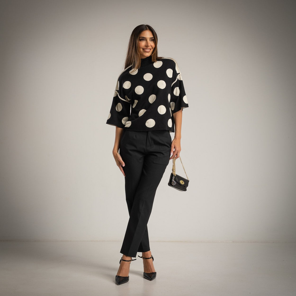 ALBA DOT PULL BLACK