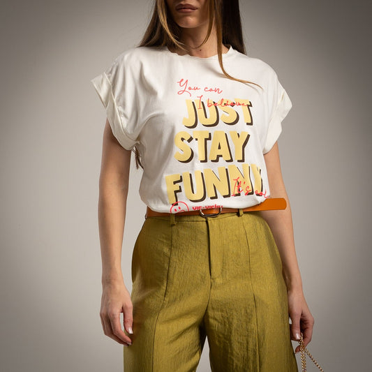 FUNNY T-SHIRT WHITE
