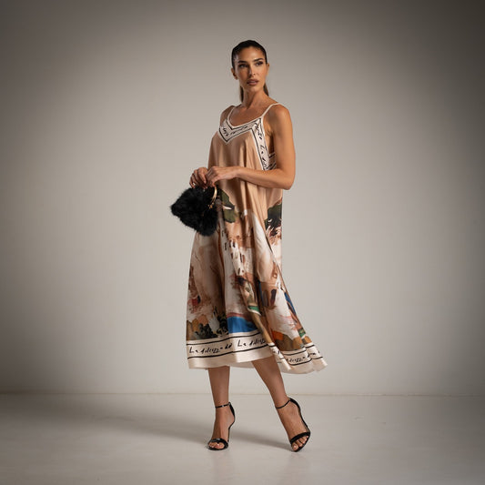 PALERMO DRESS BEIGE