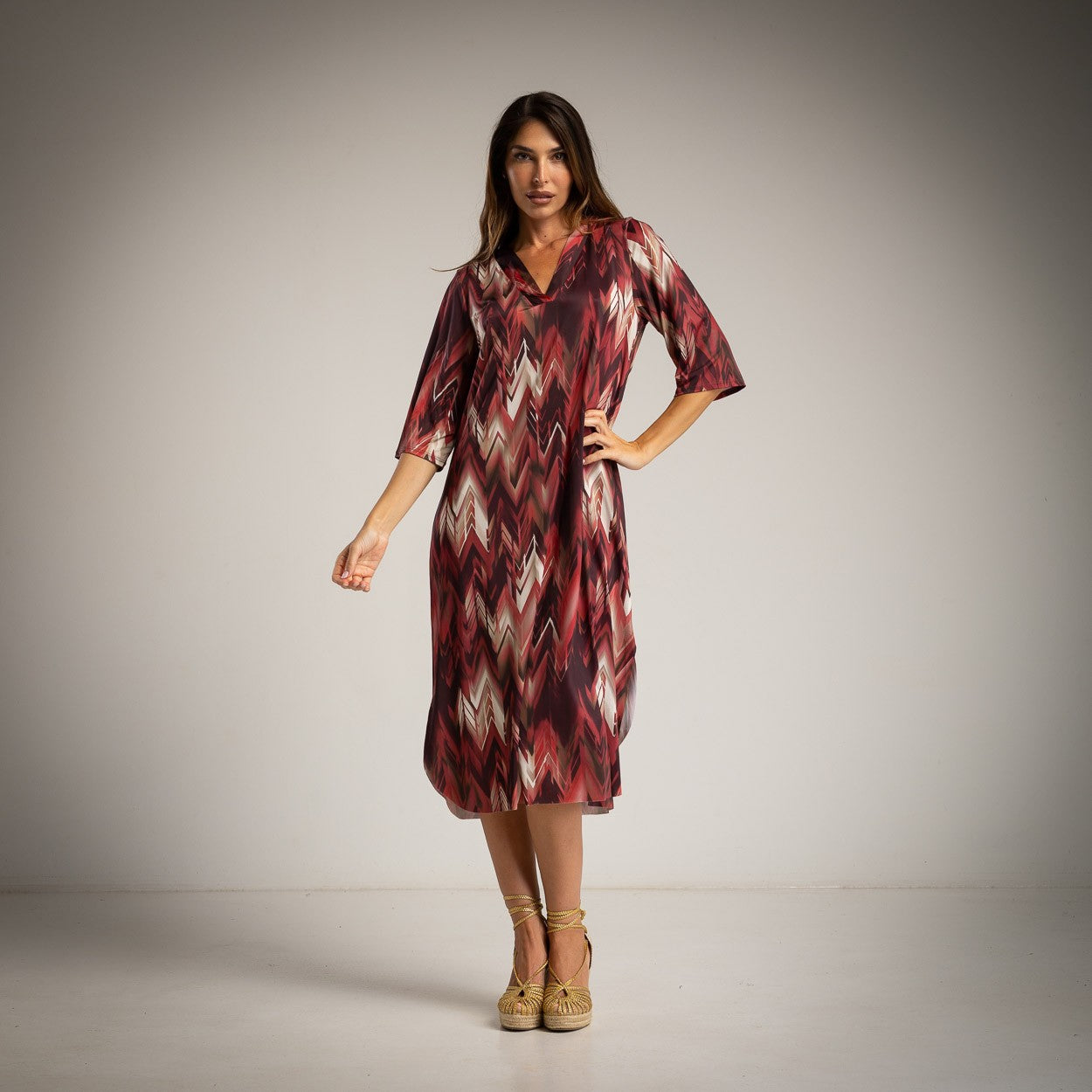 ALBA DRESS BURGUNDY