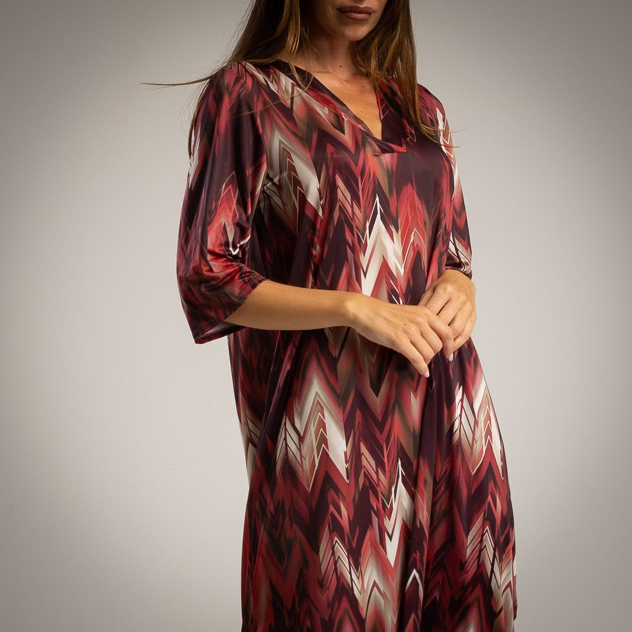ALBA DRESS BURGUNDY