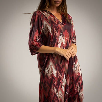 ALBA DRESS BURGUNDY