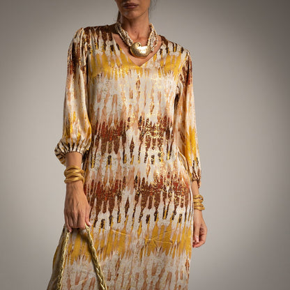 ALBA DRESS GOLD