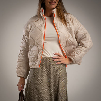 ZIPPER JACKET BEIGE