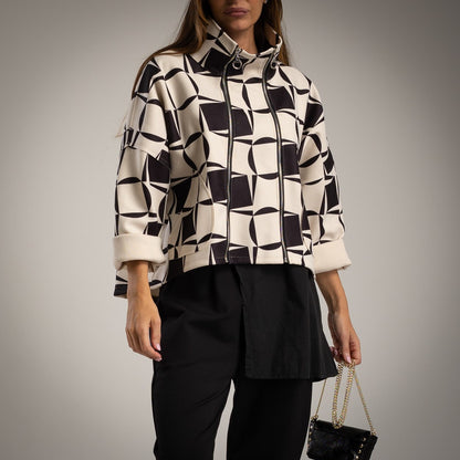 DOUBLE ZIP JACKET SQUARES