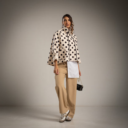 DOUBLE ZIP JACKET DOTS