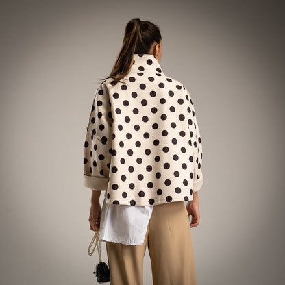 DOUBLE ZIP JACKET DOTS