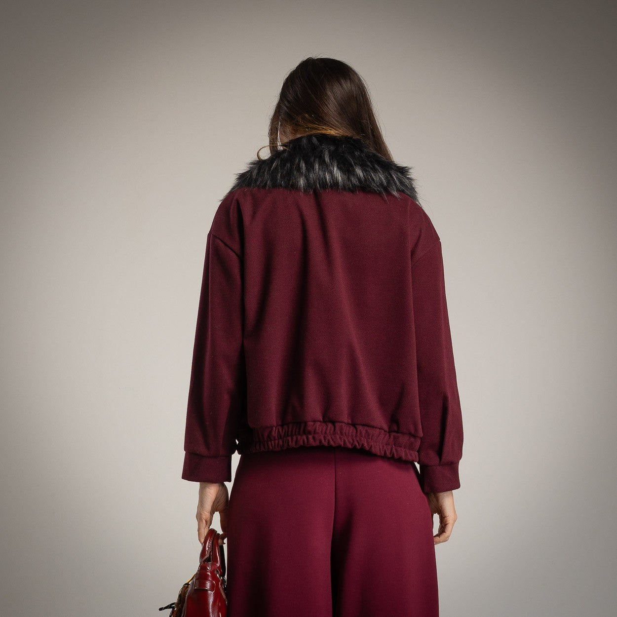 ALBA BOMBER BORDEAUX