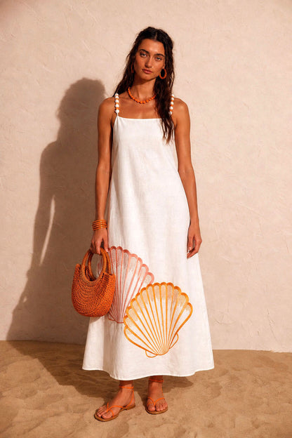 Z. SHELLS DRESS WHITE