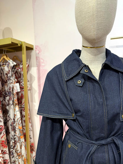 DENIM TRENCH BLUE