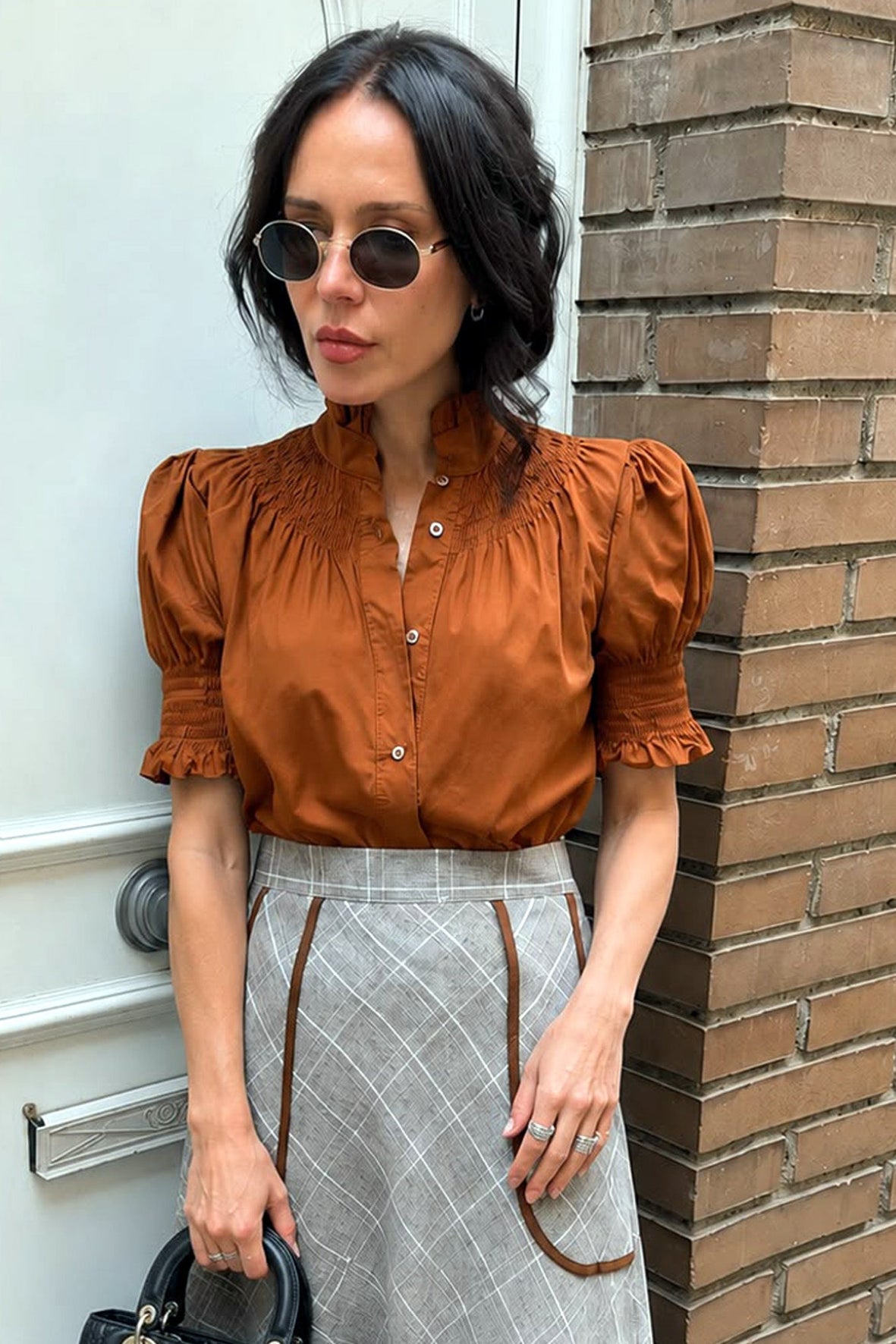 ELISSA BLOUSE TERRACOTTA