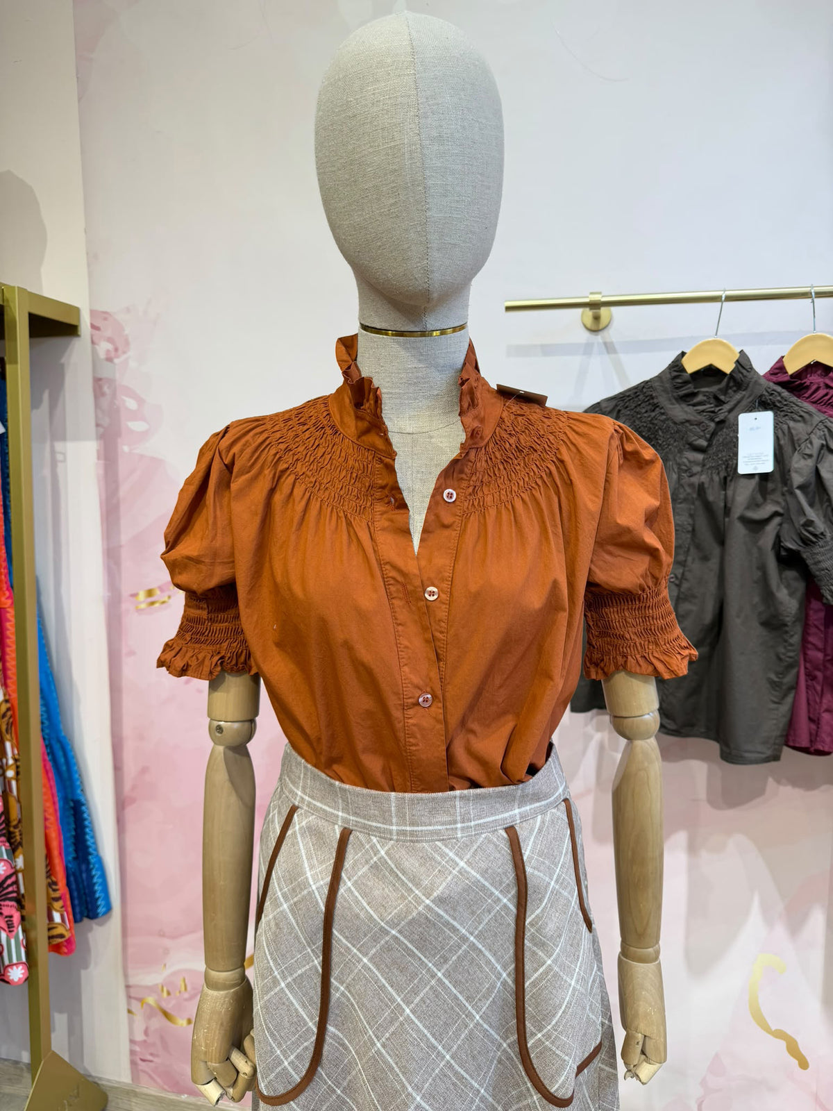 ELISSA BLOUSE TERRACOTTA