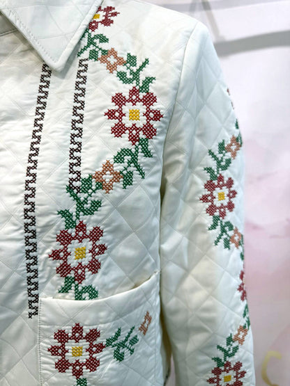 STITCHED JACKET BEIGE